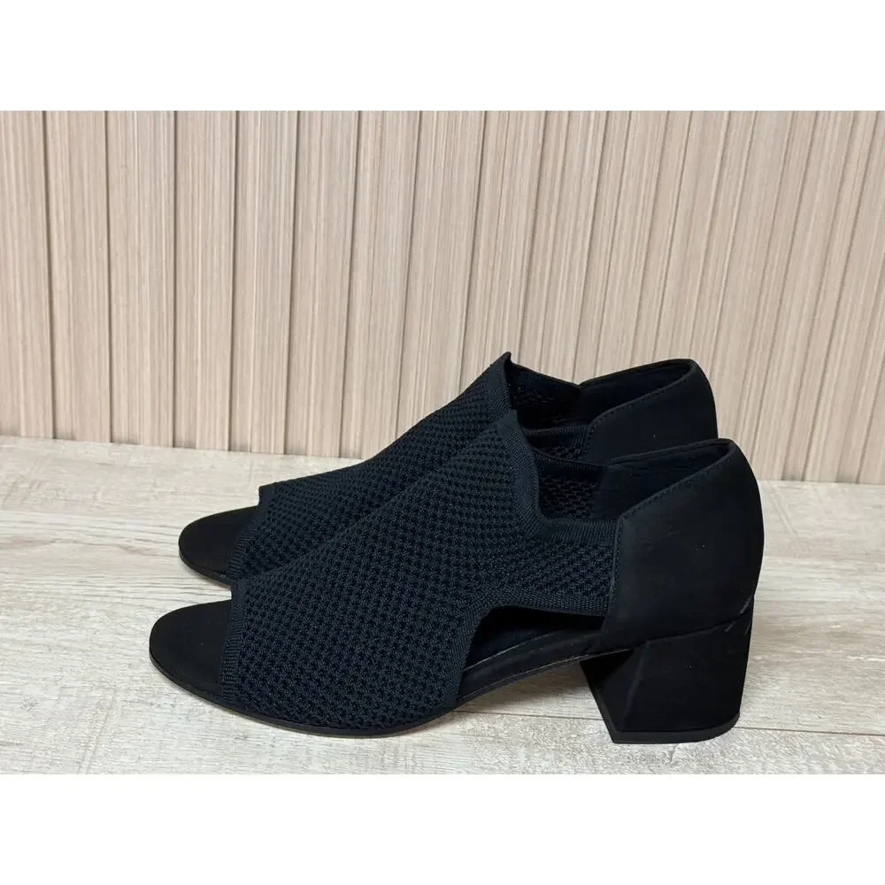 Eileen Fisher Ferris Mesh Sandal With Cutout Sides Sz 7 Womens Shoes
